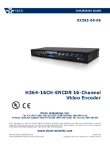 Vicon 16-Channel Encoder H.264-16CH-ENCDR Operating instructions