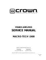 Crown Macro-Tech Series User manual