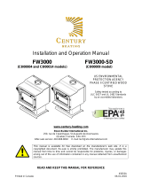 Century FW3000 WOOD STOVE User manual