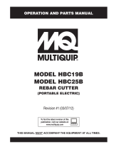MQ Multiquip HBC19B-25B Operating instructions
