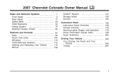 Chevrolet Colorado 2007 Owner's manual