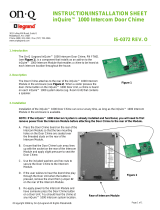 Legrand Intercom Door Chime-F7601, IS-0372 Installation guide