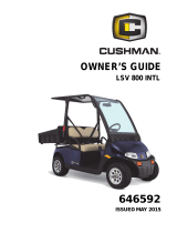 Cushman LSV 800 Electric International Owner's manual