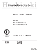 Hoshizaki CUBELET ICEMAKER/DISPENSER DCM-750BAH-OS User manual