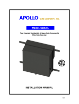 Nice Apollo 72001K-DUAL Dual Commercial Slide Gate Operator Installation guide