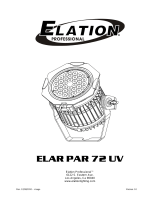 Elation ELAR 72UV PAR User manual