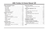 Pontiac 2009 G3 Owner's manual