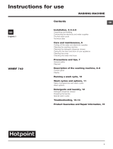 Hotpoint WMBF 742K UK User guide