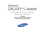 Samsung Galaxy S Aviator User manual
