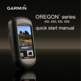 Garmin Oregon 550 Quick start guide