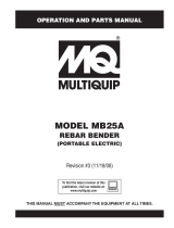 MQ Multiquip MB25A Operating instructions