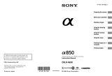 Sony DSLR-A850 User manual