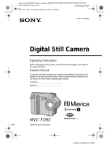 Sony MVC-FD92 User manual