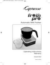 Capresso 202 froth PRO User manual