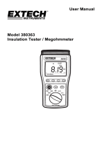 Extech Instruments 380363 User manual