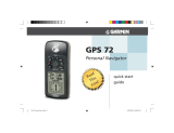 Garmin GPS 72 Quick start guide