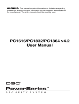 DSC TYCO PowerSeries PC1832 User manual