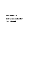 ZTE MF612 Owner's manual