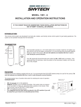 SkyTech 1001 - A remote control system Owner's manual