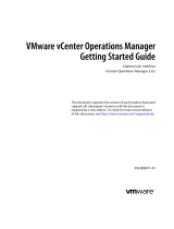 VMware vCenter vCenter Operations Manager 5.8.5 Quick start guide