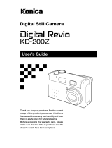Minolta Revio KD-200Z User manual