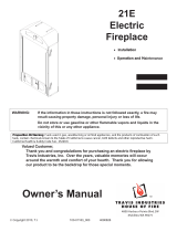 Fireplace Xtrordinair 21 E Owner's manual