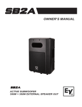 Electro-Voice SB2A Owner's manual