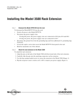 Micro Motion 3500 Rack Extension Installation guide