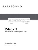 Parasound Zdac v.2 Owner's manual