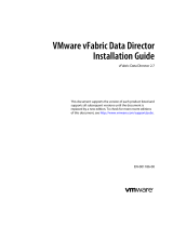 VMware vFabric vFabric Data Director 2.7 Installation guide