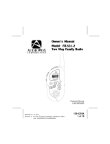 Audiovox FR-531-2 User manual