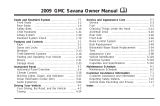 GMC 2009 Savana Cargo Van Owner's manual