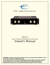 ELECTROCOMPANIET ECI2 Owner's manual