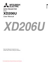 Mitsubishi Electric XD206U User manual