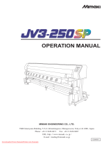 MIMAKI JV3-250 SP Operating instructions