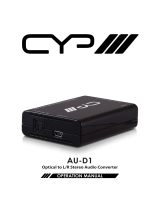 CYP AU-D1 Owner's manual
