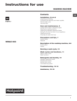 Hotpoint WMAO 863P UK User guide