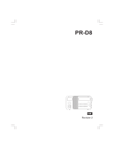 Sangean PR-D8 User manual