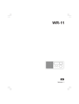 Sangean WR-11 User manual