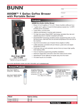 Bunn-O-Matic Single AXIOM 35 Datasheet