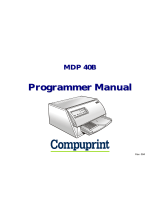 Compuprint MDP 40 FB User manual