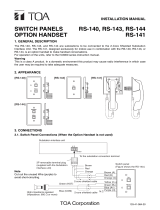Optimus RS-142 User manual