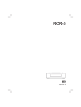Sangean RCR-5 Owner's manual