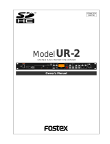 Fostex UR-2 Owner's manual