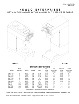 Newco Enterprises, Inc. GXF-P Operating instructions