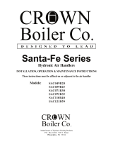 Crown Boiler Santa Fe (SAC) User manual
