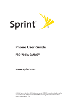 Sanyo Pro 700 Sprint User manual