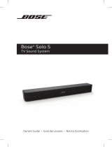 Bose Solo 5 TV sound system Owner's manual