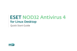 ESET NOD32 Antivirus for Linux Desktop Quick start guide