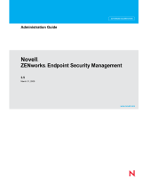 Novell ZENworks Endpoint Security Management 3.5 User guide